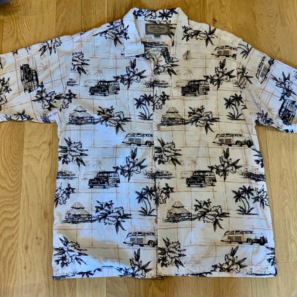 Hawaiian shirt Men xl Palm Island Clothing